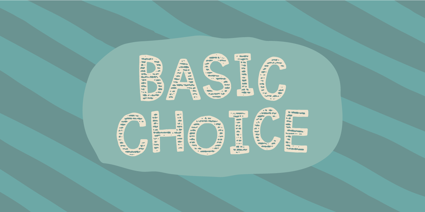 Schriftart Basic Choice